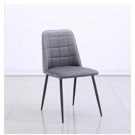 Dining chair velvet gray