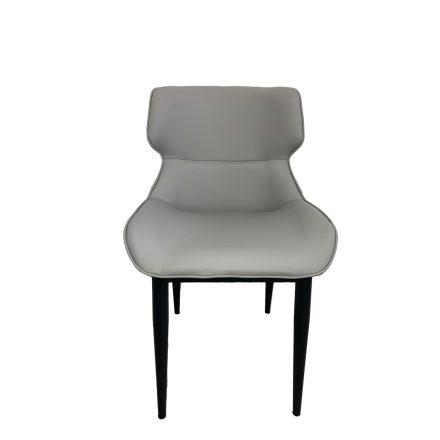 Dining chair pu artificial leather gray