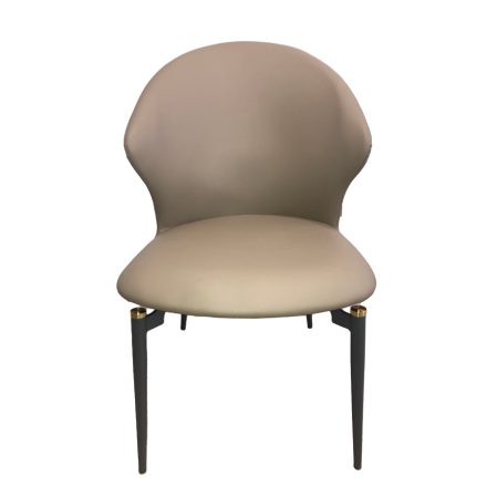Dining chair pu artificial leather beige