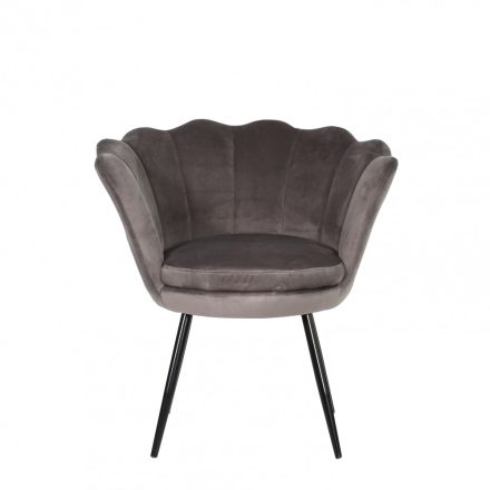  Velvet gray chair